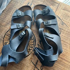 Blue Athen Gladiator Birkenstock sandals